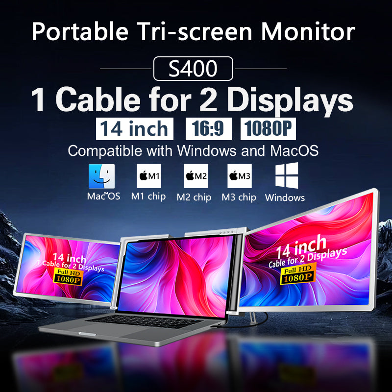 Ecran Duo 14" - 16:10 - 1920*1200 - Full HD